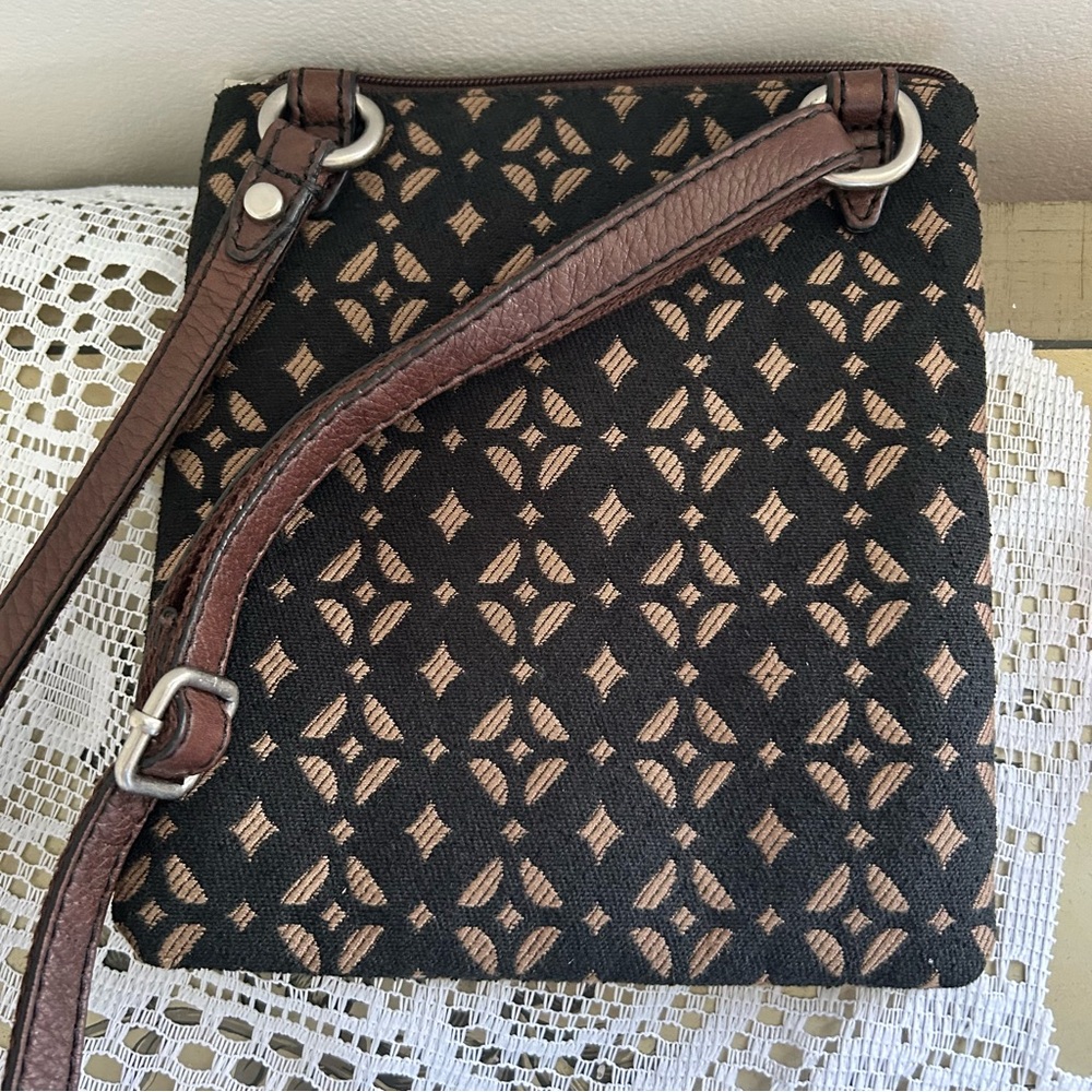 Fossil Black and Brown Crossbody Bag - Picture 5 of 8